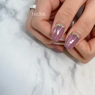 ネイル モチの良さ◉ フィルインネイル♡のネイルデザイン