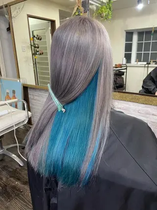 ロング カラー 渡辺 健太のヘアスタイル