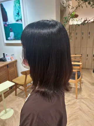 ミディアム 大山杏奈/ショート ボブ/カットモデルのヘアスタイル