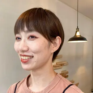 ショート カラー ヘアアレンジ ナカジマ ボブ/レイヤーのヘアスタイル