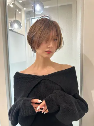 ショート 縮毛矯正/レイヤー taiga🧡のヘアスタイル