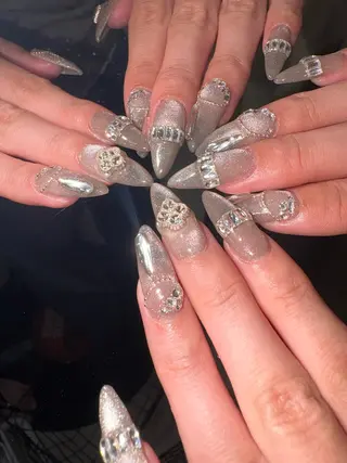 ネイル 33nail✴️栄 スミレ❇️Gel-xのネイルデザイン