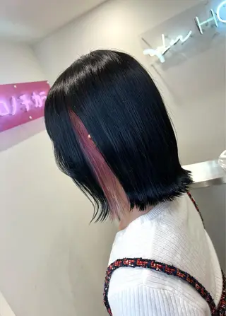 ミディアム カラー ハイトーン特化サロン 💎MOCA💎のヘアスタイル