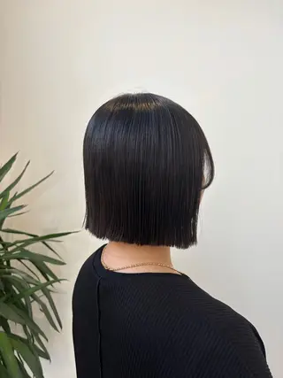 ミディアム カラー パーマ 田中 梨緒のヘアスタイル