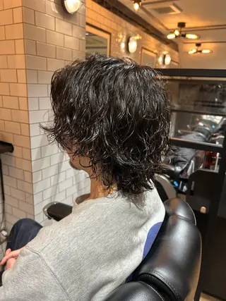 ミディアム パーマ 清水 大生のヘアスタイル