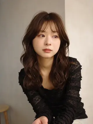 ロング 柏Wcolor/UC HIBORINAMIのヘアスタイル