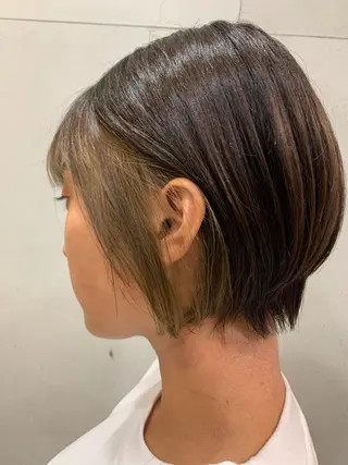 ショート おせ ちさとのヘアスタイル
