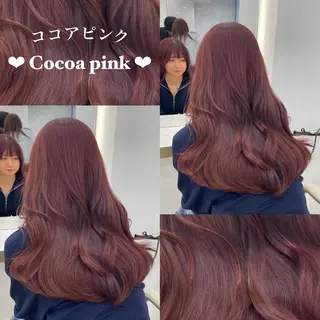 ロング ami 顔まわりカット／小顔のヘアスタイル