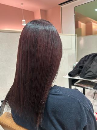 ロング カラー 大山 莉奈のヘアスタイル