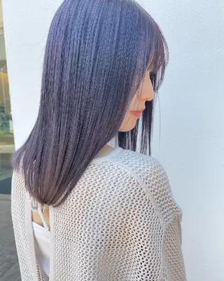 ミディアム カラー ヘアアレンジ 透明感/レイヤー 🇰🇷tomonaのヘアスタイル