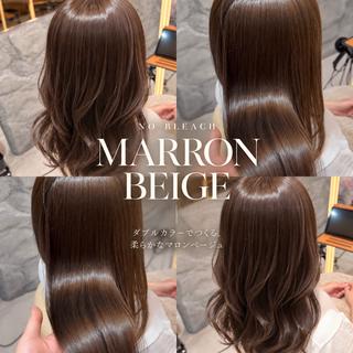 カラー たなか れいや 縮毛×透明感カラーのヘアスタイル