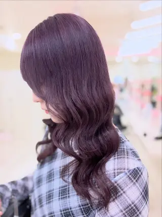 カラー ベージュ・ラベンダー カラー🎀りりのヘアスタイル