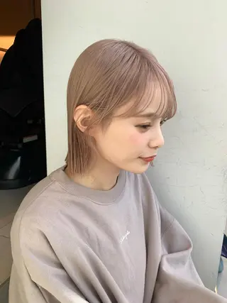 ショート カラー レイヤー専門家 ダブルカラー修のヘアスタイル
