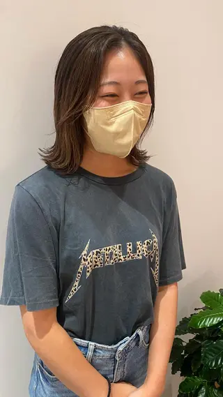 ミディアム BLOCK hair makeのヘアスタイル