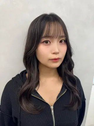セミロング 透明感カラー ボブ ミディアム 齊木勇人のヘアスタイル