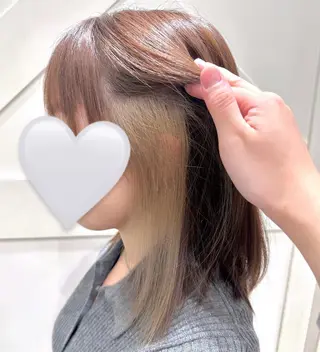 ミディアム 横浜ヘアメ髪質改善 カラー🎀💘みさきのヘアスタイル