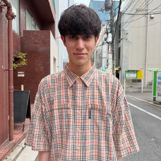パーマ メンズ 落合 優樹のヘアスタイル