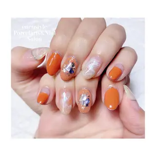 ミディアム ネイル 🐾enen style 🐾のネイルデザイン