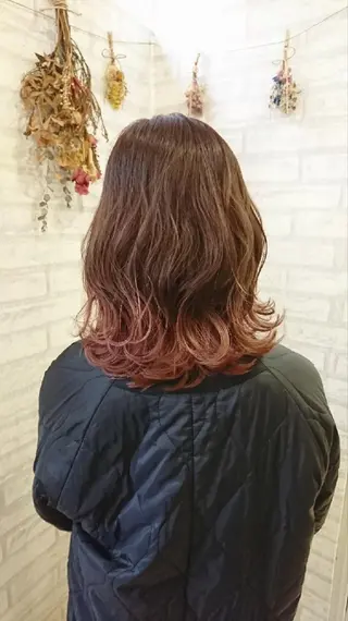 ミディアム カラー ＊Cielo＊ 佐藤 幸世のヘアスタイル