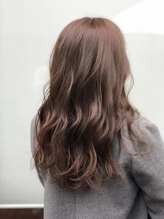 セミロング 清水 純のヘアスタイル