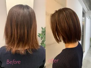 ショート 透明感カラー✂︎ /縮毛矯正/YUKAのヘアスタイル