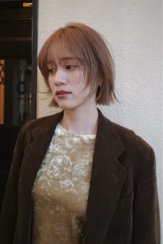 ショート カラー ボブ/ミディアム RIONAのヘアスタイル