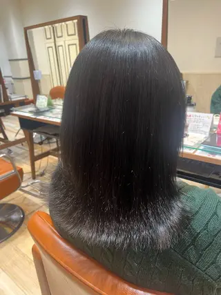 ミディアム 菊池 純香のヘアスタイル