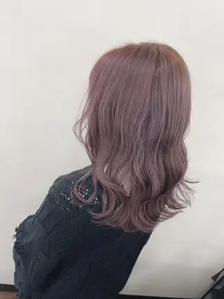 セミロング カラー 松田 みのりのヘアスタイル