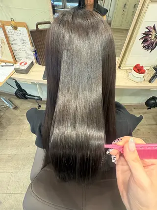 ロング カラー ‎🤍ちなつ /髪質改善ヘアエステのヘアスタイル
