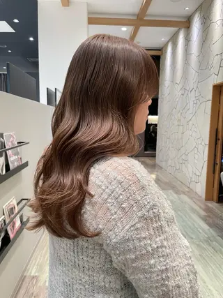 ロング カラー k-twoたき✨艶感 カラー/美髪矯正のヘアスタイル
