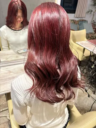 ロング カラー マンツーマン 半個室サロン中田大喜のヘアスタイル