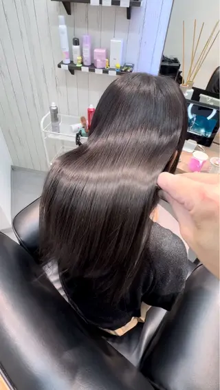ロング カラー 艶髪改善師/高橋潤 /縮毛矯正のヘアスタイル