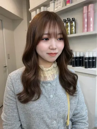 ロング カラー 💍モテる艶髪 透明感カラー💖のヘアスタイル
