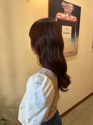 ロング カラー 兼子莉彩 /暗髪🤎/暖色🍒のヘアスタイル