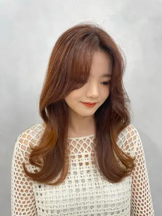 ロング ❤︎︎韓国ヘア❤︎︎ 𝑺𝒉𝒊𝒉𝒐のヘアスタイル