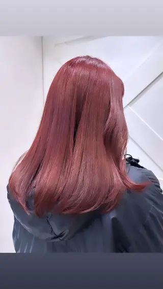 セミロング 横浜ヘアメ髪質改善 カラー🎀💘みさきのヘアスタイル