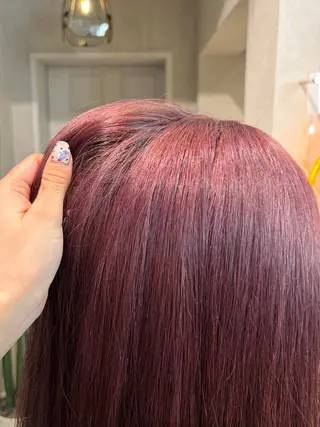 セミロング カラー 透明感カラー🫧🎀 まりなのヘアスタイル