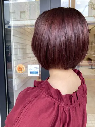 ショート ツヤカラー3850 まいのヘアスタイル