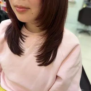ミディアム 林 莉瑠のヘアスタイル