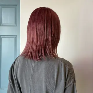 ミディアム カラー 森本 ゆらのヘアスタイル