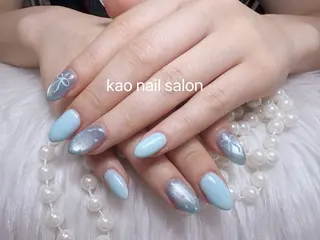 ネイル kao nail マグネット/長さだしのネイルデザイン