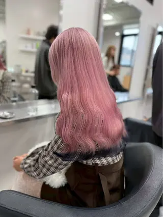 ロング カラー ハイトーンカラー💞 くるみ🎀のヘアスタイル