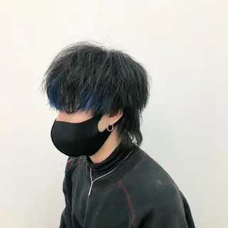 ショート カラー パーマ メンズ エビスザキレン/メン ズ/心斎橋🌳のヘアスタイル