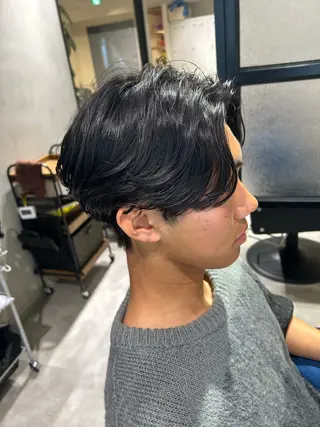 ミディアム 中川 りゅうせいのヘアスタイル