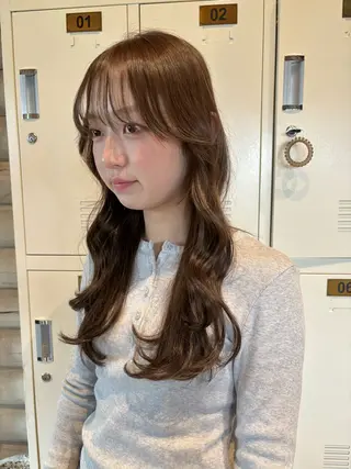 ロング カラー 似合わせレイヤー/ Wカラー🧸こころのヘアスタイル