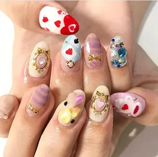 ネイル 渋谷／チップ長さ出し 👑アプレgel-xのネイルデザイン