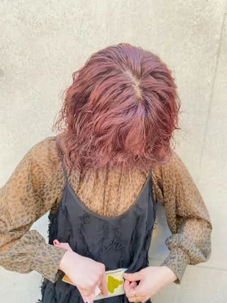 セミロング カラー レイヤーカット 赤み消し　店長/大和のヘアスタイル