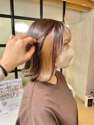 ミディアム カラー 髪質改善/美髪矯正 🪼土屋そーたのヘアスタイル