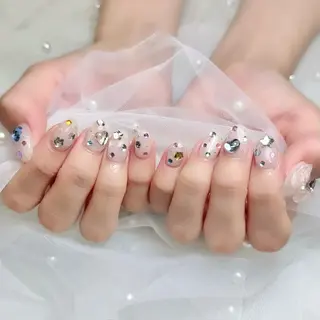 ネイル nami🐰🎀 ガーリー/堺筋本町のネイルデザイン