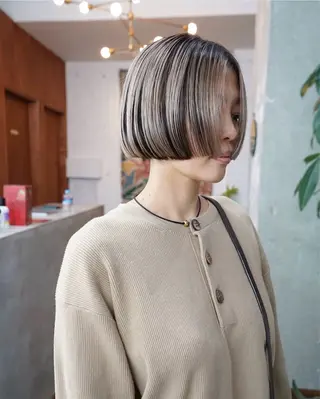 ミディアム ハシモトタケル🌿 ボブ/レイヤーカットのヘアスタイル
